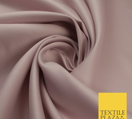 46 COLOURS Premium Plain Smooth Heavy Matt Duchess Bridal Satin Fabric Dress 60"