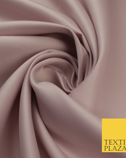 46 COLOURS Premium Plain Smooth Heavy Matt Duchess Bridal Satin Fabric Dress 60"