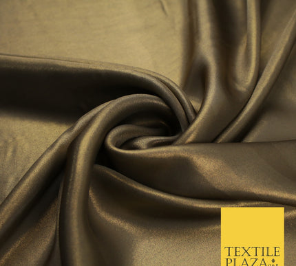 36 COLOURS - Fine Silky Metallic Foil Shimmer Satin Georgette Dress Fabric Drape