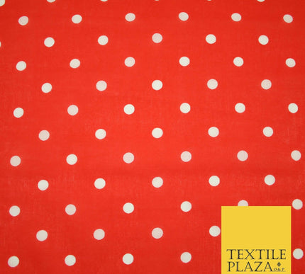 1CM Spotted Polka Dot Printed Poly Cotton Fabric Polycotton Craft Mask 6 COLOURS