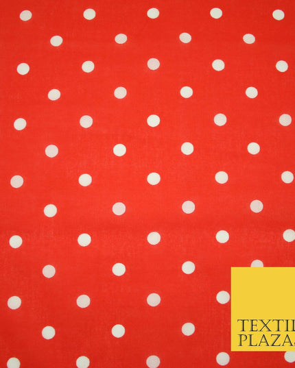 1CM Spotted Polka Dot Printed Poly Cotton Fabric Polycotton Craft Mask 6 COLOURS