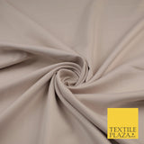 16 COLOURS - Plain Soft Smooth Crisp 100% Polyester Dress Fabric Suiting Craft
