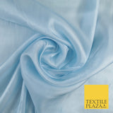 8 COLOURS Soft Glazed Shimmer Sheer Woven Polyester Satin Organza Feel Fabric