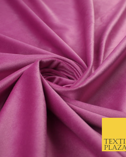 17 COLOURS - LUXURY Plush Plain Stretch Velvet Velour Fabric Material Craft 59"