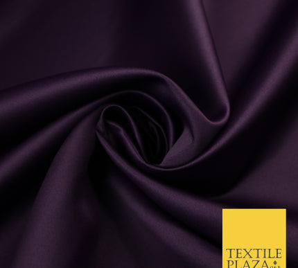 46 COLOURS Premium Plain Smooth Heavy Matt Duchess Bridal Satin Fabric Dress 60"