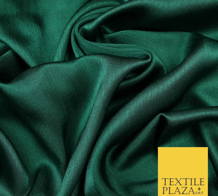 OVER 20 COLOURS - Premium Plain Dyed Yoryu Satin Crinkle Effect Dress Fabric 59″