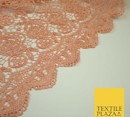 Premium Guipure Intricate Webbed Cluster Lace Dress Fabric Wedding Bridal 6 Cols