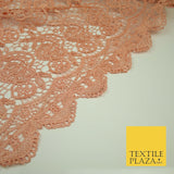 Premium Guipure Intricate Webbed Cluster Lace Dress Fabric Wedding Bridal 6 Cols