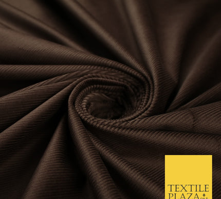 Chocolate Brown 14 Wale Needlecord Corduroy Fabric Dress Upholstery 56" 10419