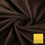 Chocolate Brown 14 Wale Needlecord Corduroy Fabric Dress Upholstery 56" 10419