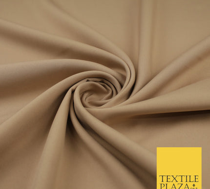 16 COLOURS - Plain Soft Smooth Crisp 100% Polyester Dress Fabric Suiting Craft