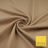 16 COLOURS - Plain Soft Smooth Crisp 100% Polyester Dress Fabric Suiting Craft