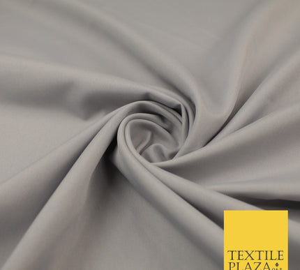 16 COLOURS - Plain Soft Smooth Crisp 100% Polyester Dress Fabric Suiting Craft