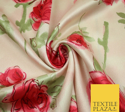 Mix Floral Animal Abstract Printed Fine Crepe Polyester Summer Dress Fabric 58"