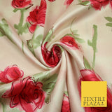 Mix Floral Animal Abstract Printed Fine Crepe Polyester Summer Dress Fabric 58"