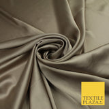 OVER 30 COLOURS Fine Silky Smooth Liquid Sateen Satin Dress Fabric Drape Lining