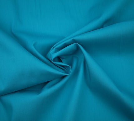 PREMIUM POPLIN 100% PURE COTTON SOLID PLAIN DYED FABRIC DRESS CRAFT MATERIAL 59"