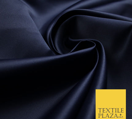46 COLOURS Premium Plain Smooth Heavy Matt Duchess Bridal Satin Fabric Dress 60"