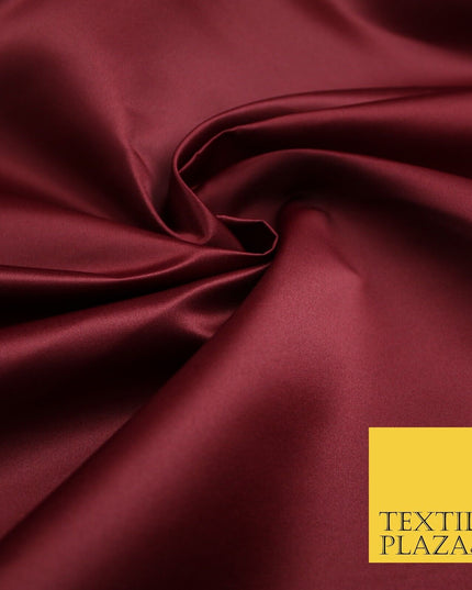 46 COLOURS Premium Plain Smooth Heavy Matt Duchess Bridal Satin Fabric Dress 60"