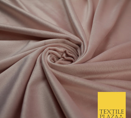 17 COLOURS - LUXURY Plush Plain Stretch Velvet Velour Fabric Material Craft 59"