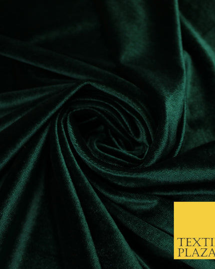 17 COLOURS LUXURY Plush Plain Stretch Velvet Velour Fabric Material Craft 58" D