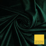 17 COLOURS LUXURY Plush Plain Stretch Velvet Velour Fabric Material Craft 58" D