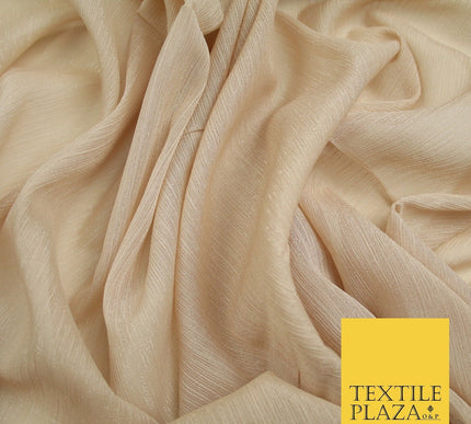 Silver Metallic Yoryu Chiffon Georgette Crinkle Dress Fabric 58″ OVER 20 COLOURS