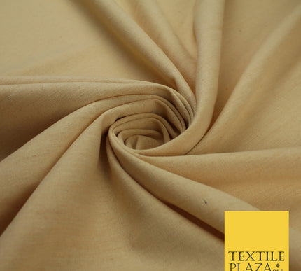 OVER 20 COLOURS - Plain Soft LINEN LOOK 100% Polyester Fabric Dress Craft 54"