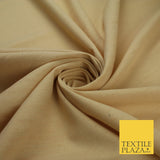 OVER 20 COLOURS - Plain Soft LINEN LOOK 100% Polyester Fabric Dress Craft 54"
