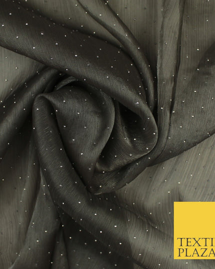 13 COLOURS Premium Dew Drop Crush Organza Bridal Wedding Dance Dress Fabric 57"