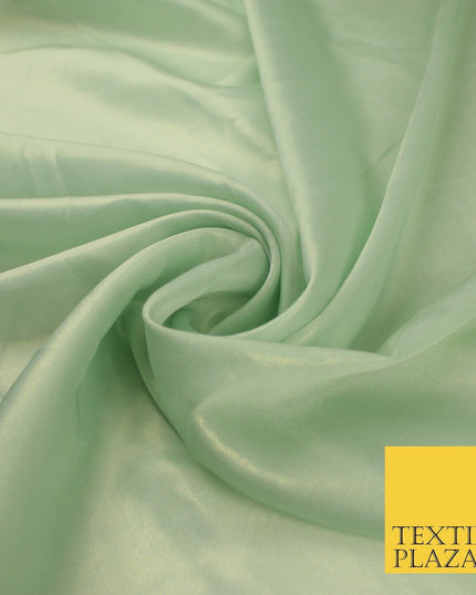 36 COLOURS - Fine Silky Metallic Foil Shimmer Satin Georgette Dress Fabric Drape