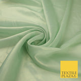 36 COLOURS - Fine Silky Metallic Foil Shimmer Satin Georgette Dress Fabric Drape