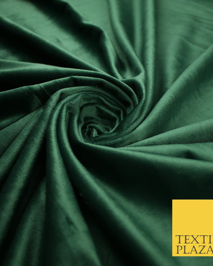 17 COLOURS - LUXURY Plush Plain Stretch Velvet Velour Fabric Material Craft 59"