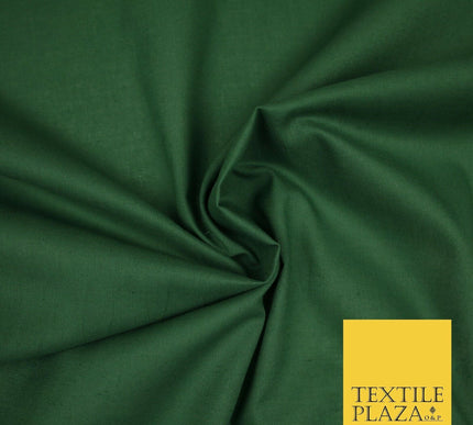 PREMIUM POPLIN 100% PURE COTTON SOLID PLAIN DYED FABRIC DRESS CRAFT MATERIAL 59"