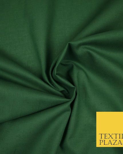 PREMIUM POPLIN 100% PURE COTTON SOLID PLAIN DYED FABRIC DRESS CRAFT MATERIAL 59"