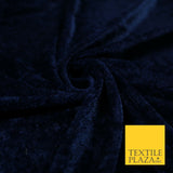 OVER 25 COLOURS Soft Plain Stretch Velvet Velour Fabric Material Dress Craft 58"