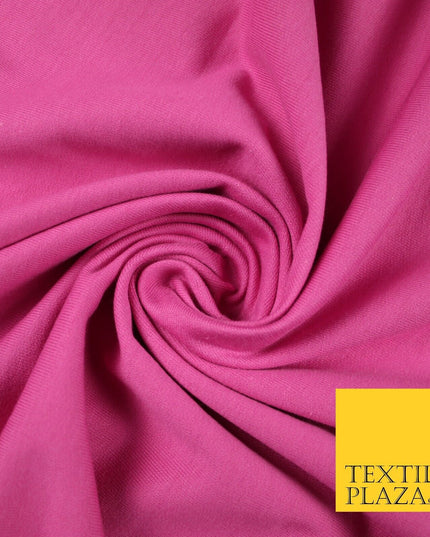 5 COLOURS - Plain Sweatshirt Stretch Fabric Knit Dress Top Material Brushed Back