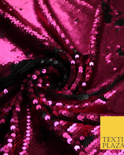 3 COLOURS Reversible Soft MATT MERMAID SEQUIN Fabric 2 Colour Way Changing Lycra