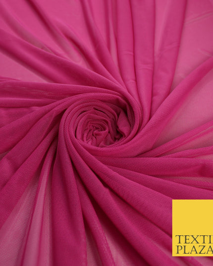 12 COLOURS Soft Power Mesh 4 Way Stretch Net Dress Dance Lingerie Fabric 58"