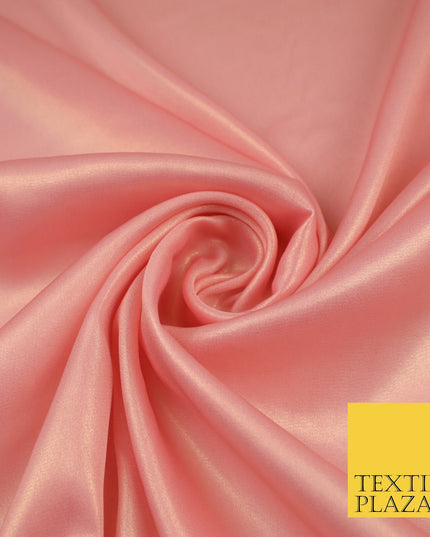 36 COLOURS - Fine Silky Metallic Foil Shimmer Satin Georgette Dress Fabric Drape