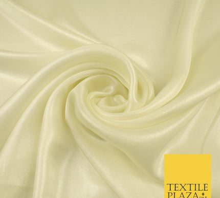 36 COLOURS - Fine Silky Metallic Foil Shimmer Satin Georgette Dress Fabric Drape