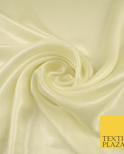 36 COLOURS - Fine Silky Metallic Foil Shimmer Satin Georgette Dress Fabric Drape