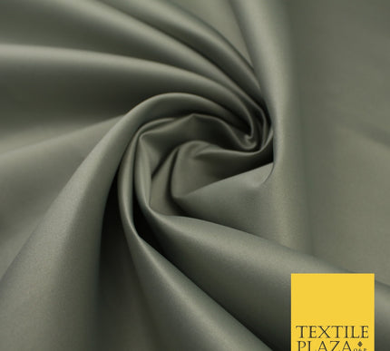 46 COLOURS Premium Plain Smooth Heavy Matt Duchess Bridal Satin Fabric Dress 60"