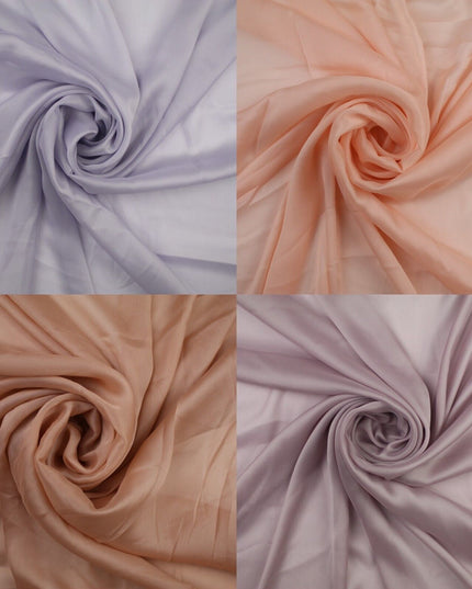 4 COLOURS Semi-Sheer Chiffon Georgette Fabric Bridal Dress Craft 47" Wide
