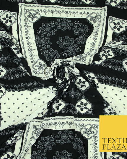 Premium Abstract Animal Mosaic Retro Printed Bubble Crepe Dress Fabric 58" 147cm