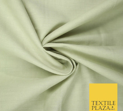 PREMIUM POPLIN 100% PURE COTTON SOLID PLAIN DYED FABRIC DRESS CRAFT MATERIAL 59"