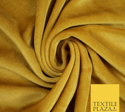 10 COLOURS - Soft Plain Velvet Velour Fabric Stretch Spandex Material - 65"