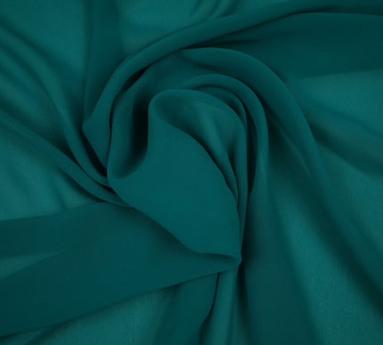 OVER 25 COLOURS Premium Plain Dyed Chiffon Fine Soft Georgette Dress Sari Fabric
