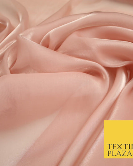 22 COLOURS - Soft Crystal Organza Shimmer Sheer Voile Draping Veil Dress Fabric
