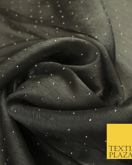 13 COLOURS Premium Dew Drop Crush Organza Bridal Wedding Dance Dress Fabric 57"